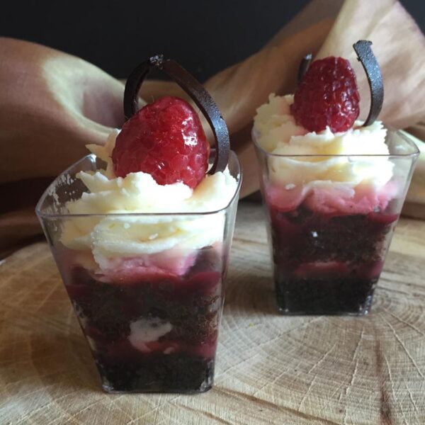 CHOCOLATE RASPBERRY BROWNIE