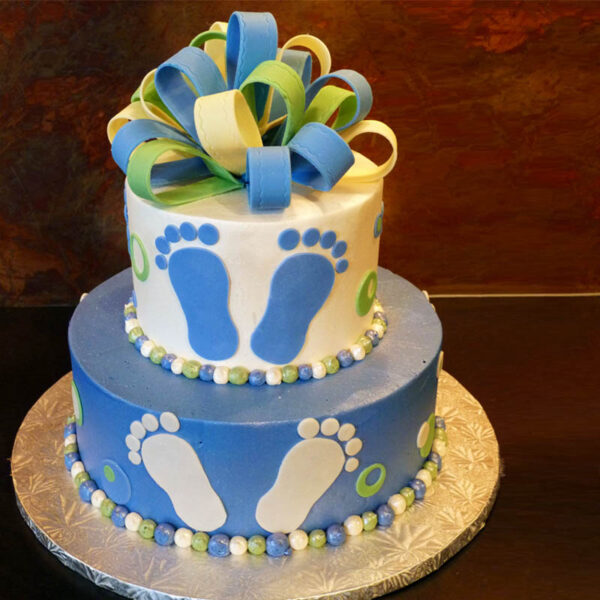 TIERED BABY FOOTPRINTS