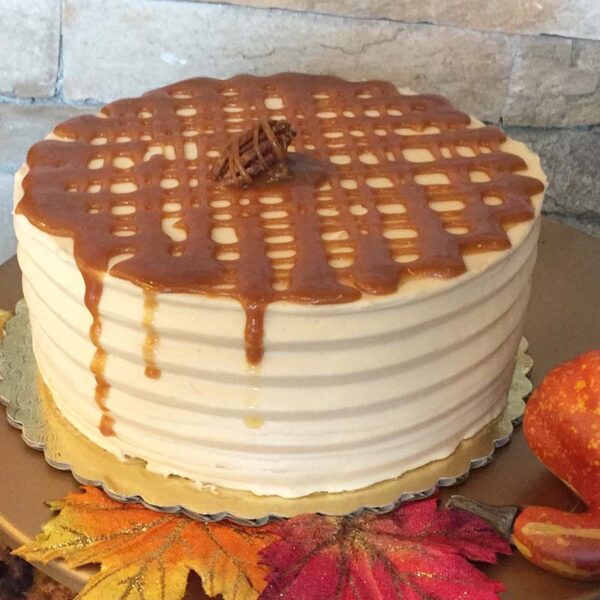 Salted Caramel Butter Pecan Cake