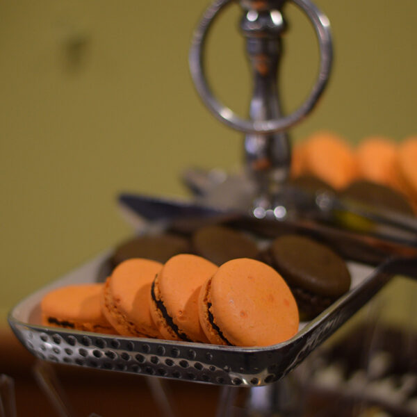 Chocolate Ganche andChocolate Orange Macarons