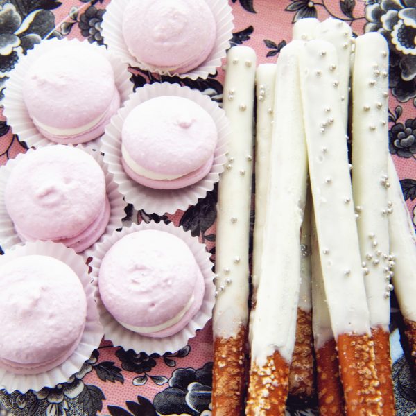 Pretzel Sticks & Macarons