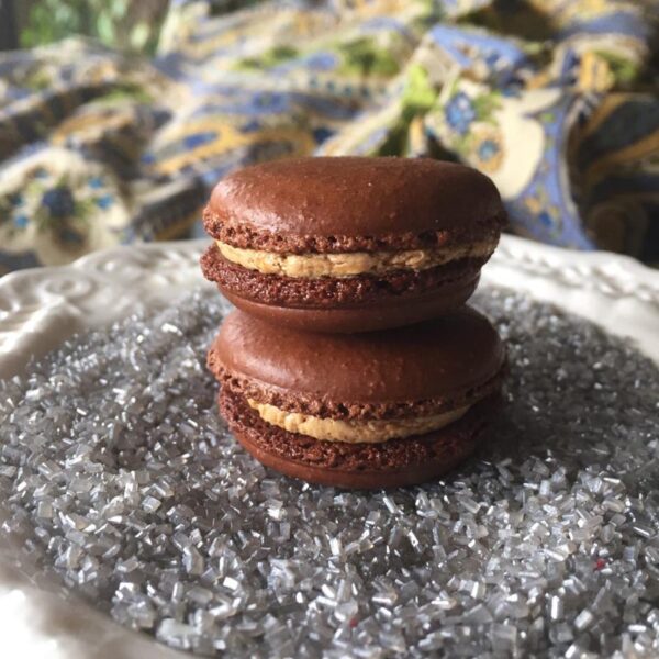 Chocolate Salted Caramel Macaron