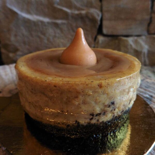 Caramel Pumpkin Black Bottom Cheesecake