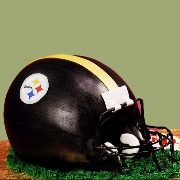 FOOTBALL HELMET CAKE